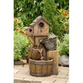 Jeco Jeco FCL054 Bird House Outdoor Water Fountain Without Light FCL054